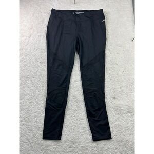 Avia Pants Womens Large Black Athletic High Rise Leggings‎ Mesh Panels RH6W968A